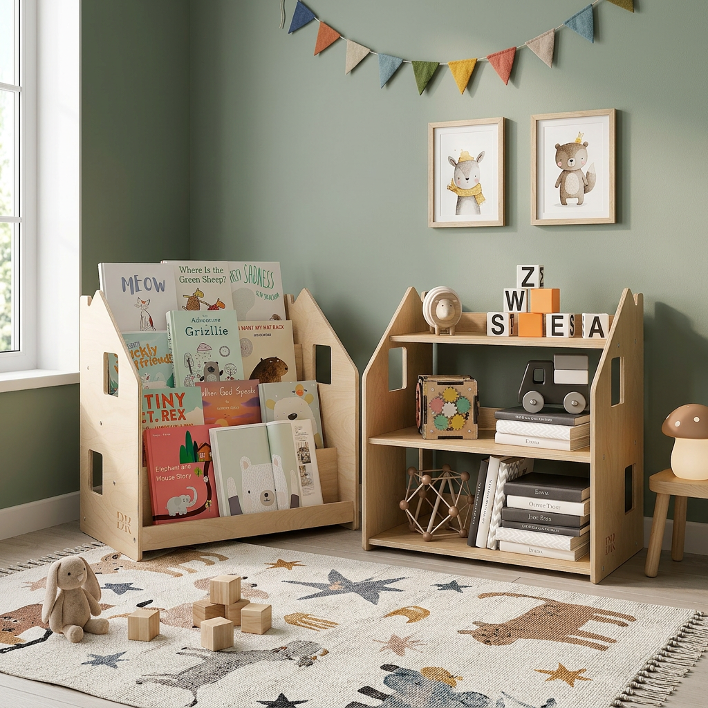 📚 Montessori Bücherregal & Spielzeugregal: Sinn, Höhe und Gestaltung eines kindgerechten Zimmers