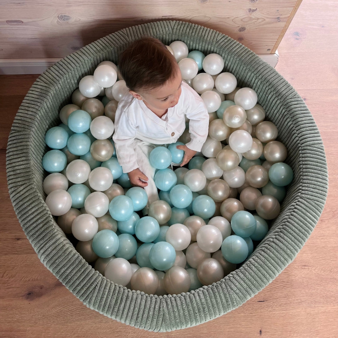 Design4Kids Bällebad Jewel 90x30cm Cord, 200 Bälle - eigene Farbauswahl