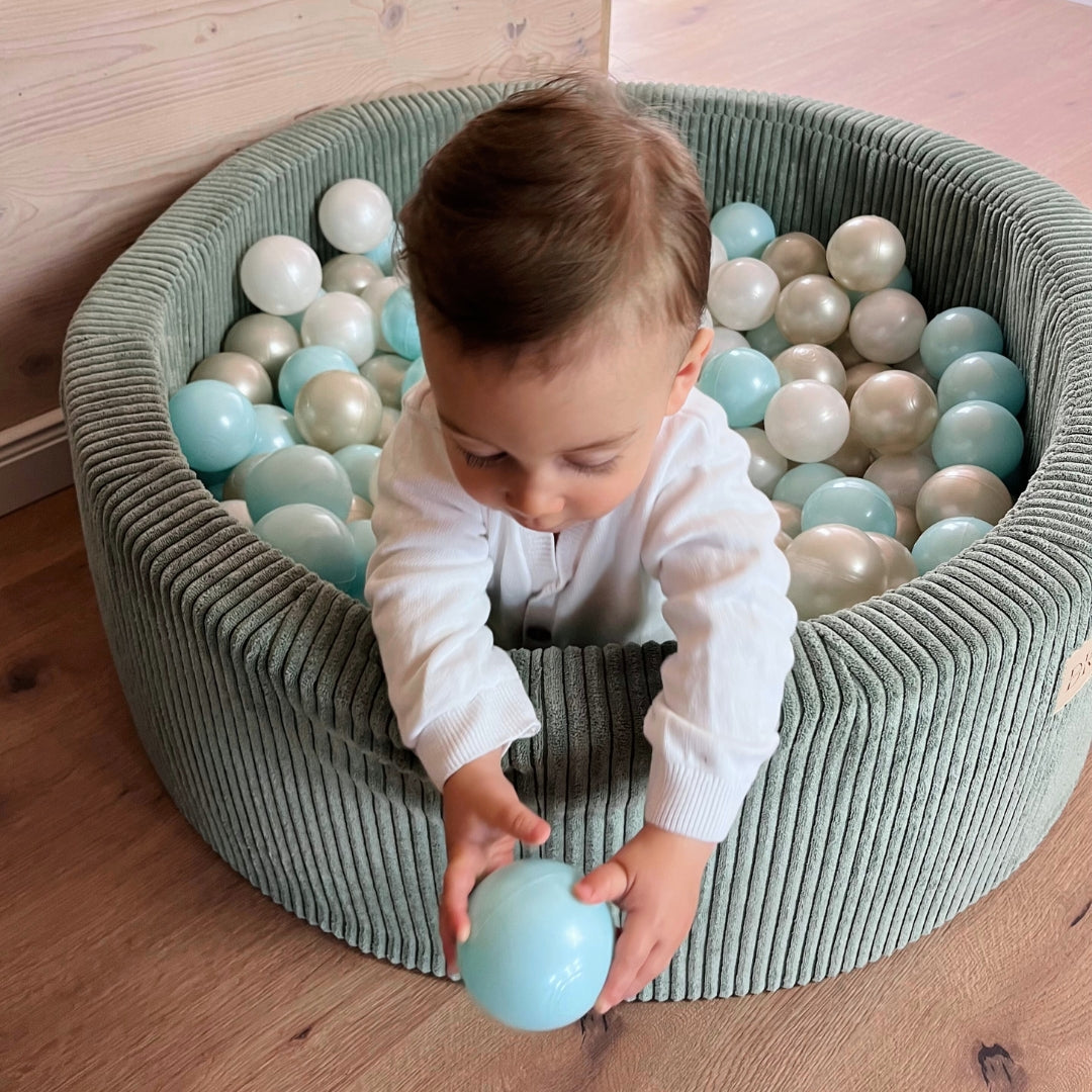 Design4Kids Bällebad Jewel 90x30cm Cord, 200 Bälle - eigene Farbauswahl