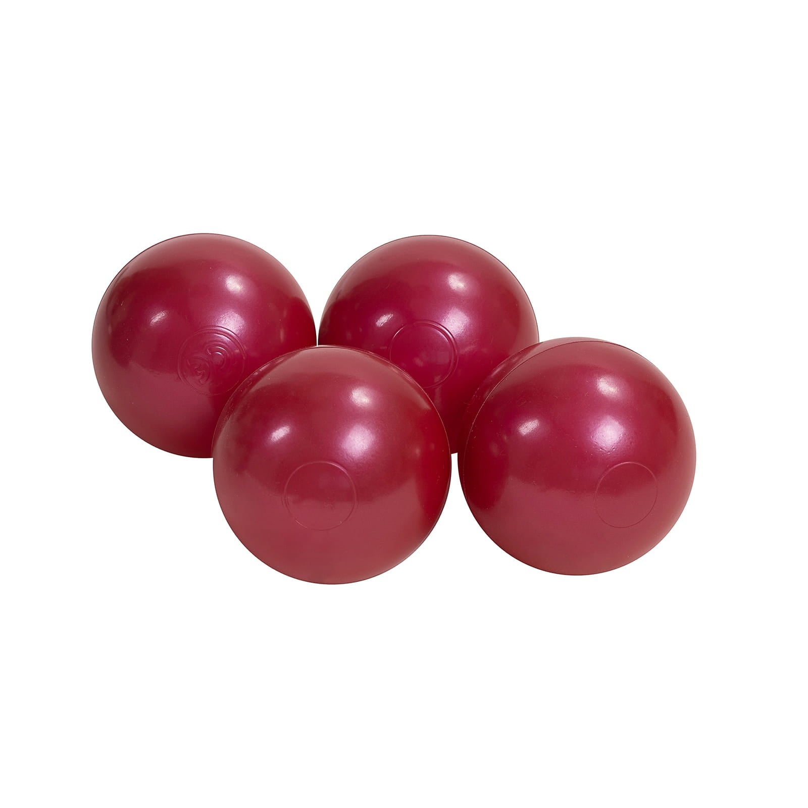 Design4Kids Ballset für Bällebad, 7cm, 50 Stck: Pearl Weinrot