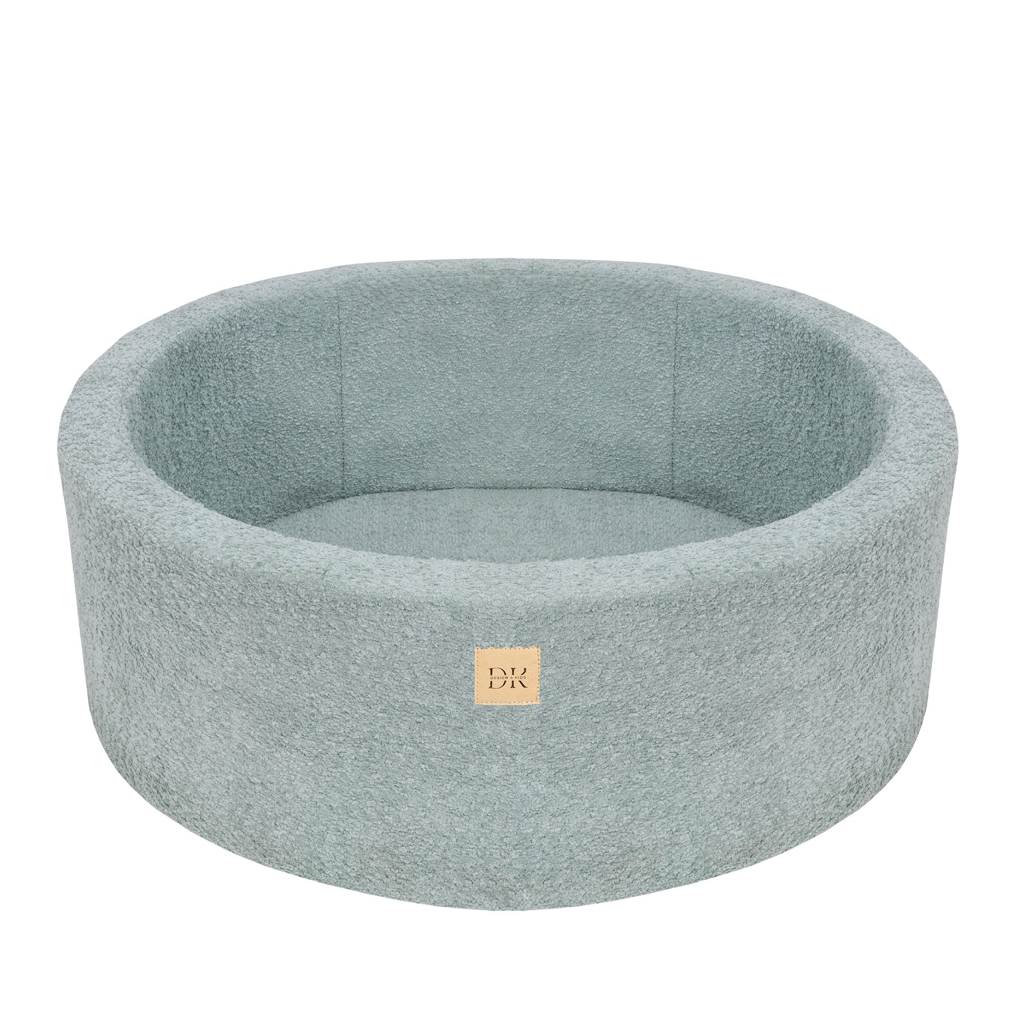 Design4Kids Bällebad Lumi 90x30cm Bouclé, 200 Bällen - pearl, mintpearl, gold