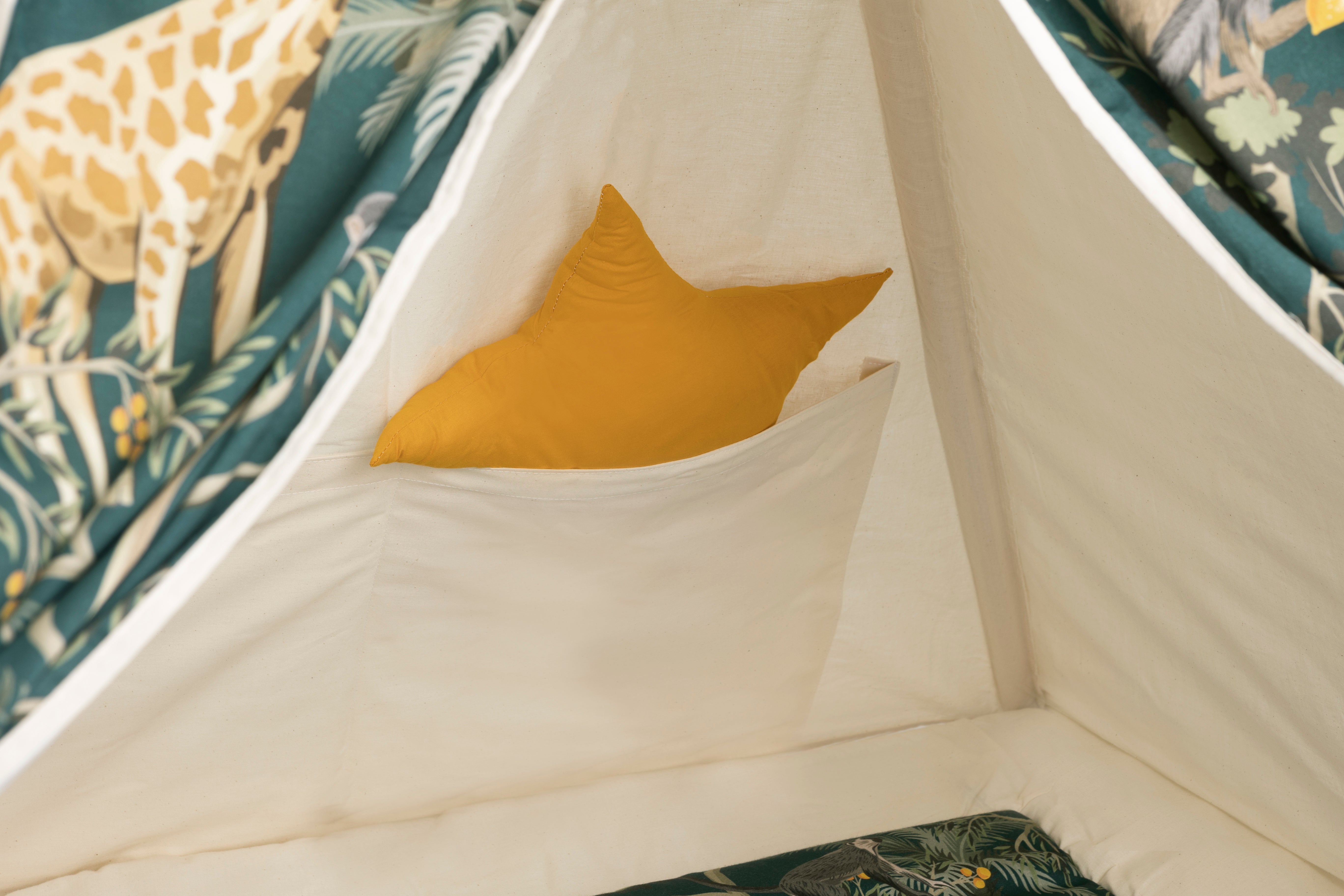 Design4Kids Tipi-Zelt L-Set Safari - beige