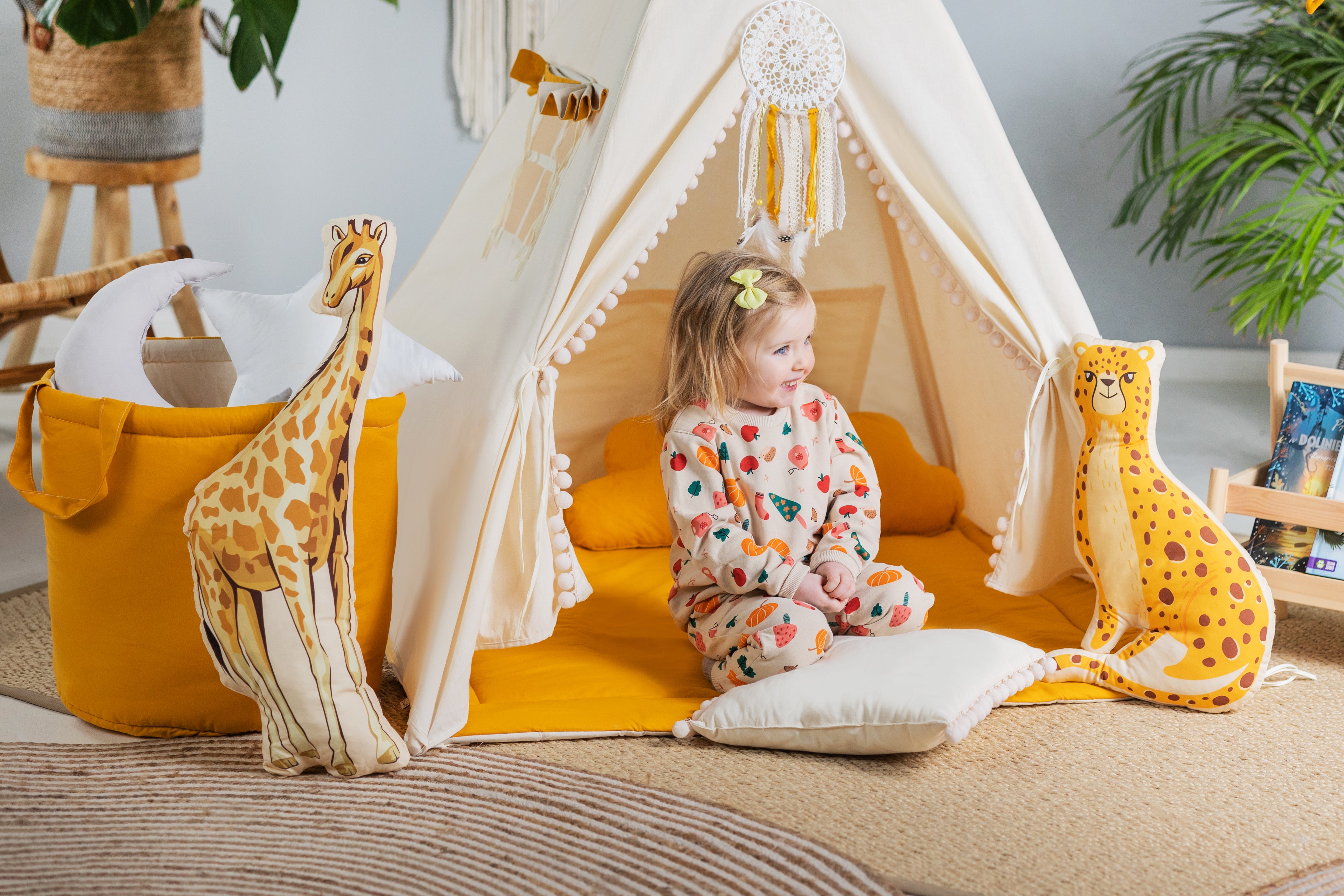 Design4Kids Tipi-Zelt L-Set Lovely Honey - beige
