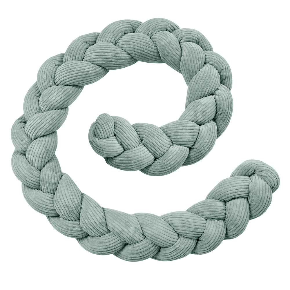 Design4Kids geflochtene Bettschlange Jewel aus Cord-Stoff (1,50 - 3,00 m)