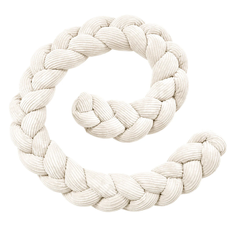 Design4Kids geflochtene Bettschlange Jewel aus Cord-Stoff (1,50 - 3,00 m)