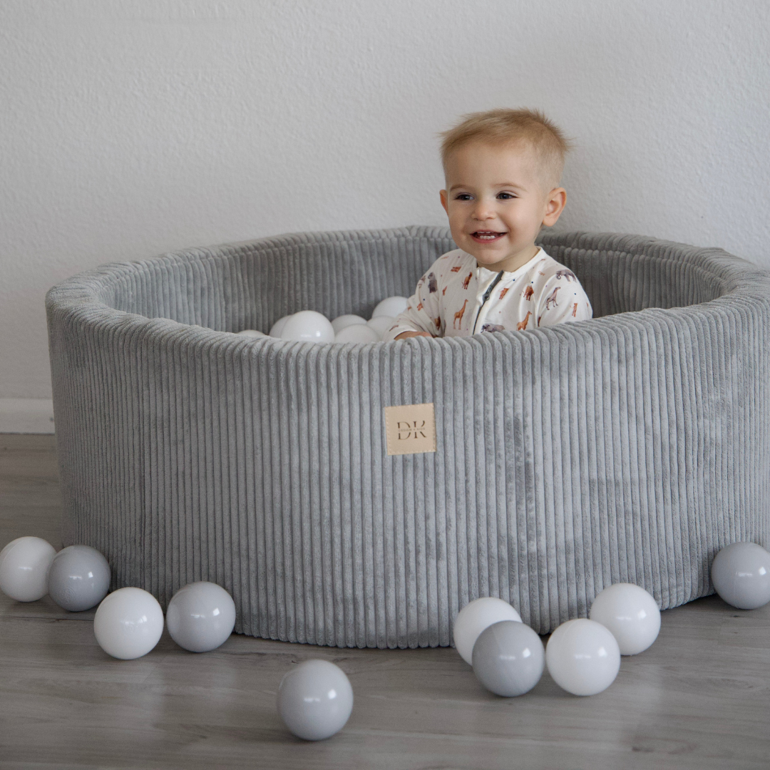 Design4Kids Bällebad Jewel 90x30cm Cord, 200 Bälle - eigene Farbauswahl