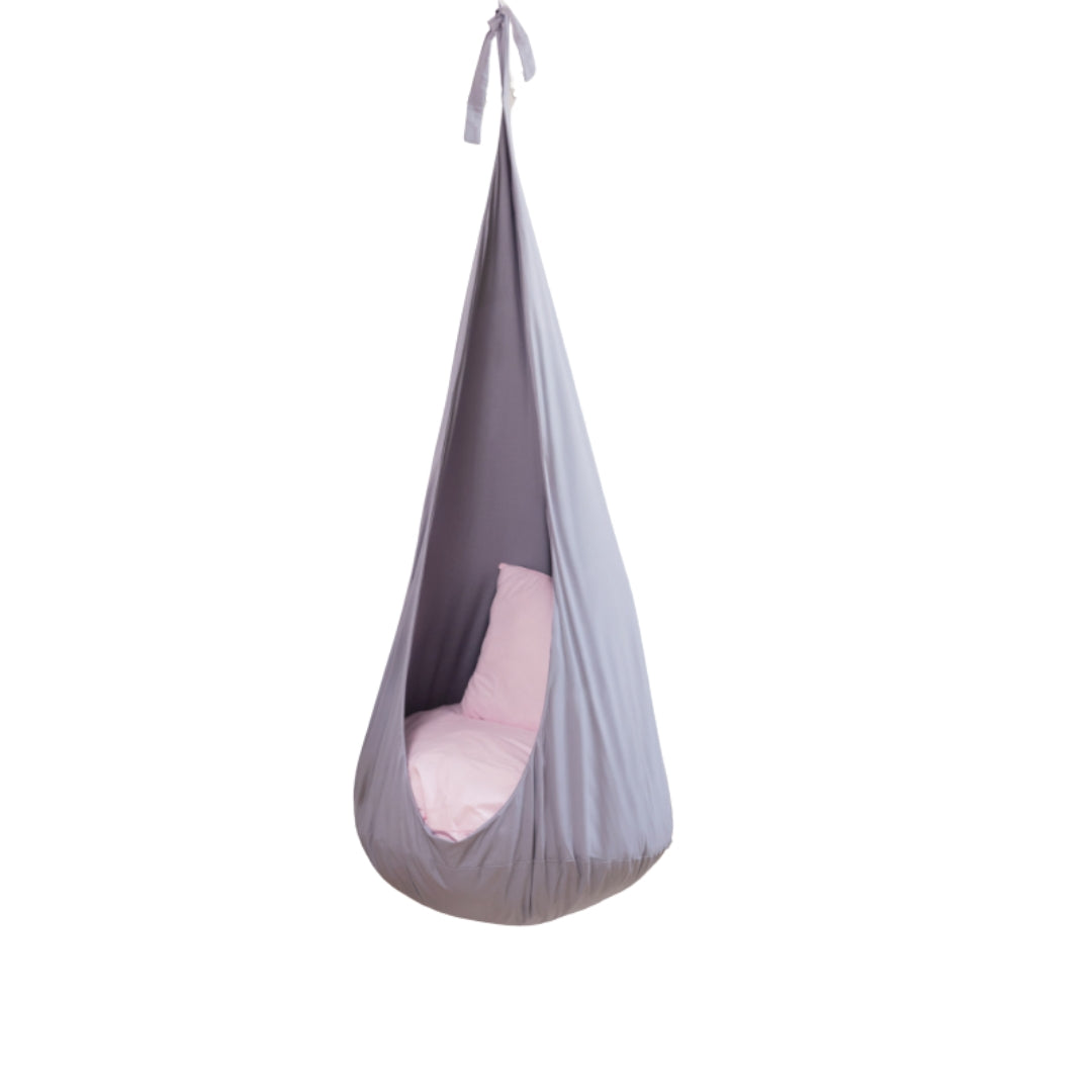 Design4Kids Hängesessel Cocoon Silver Bunny - silbergrau