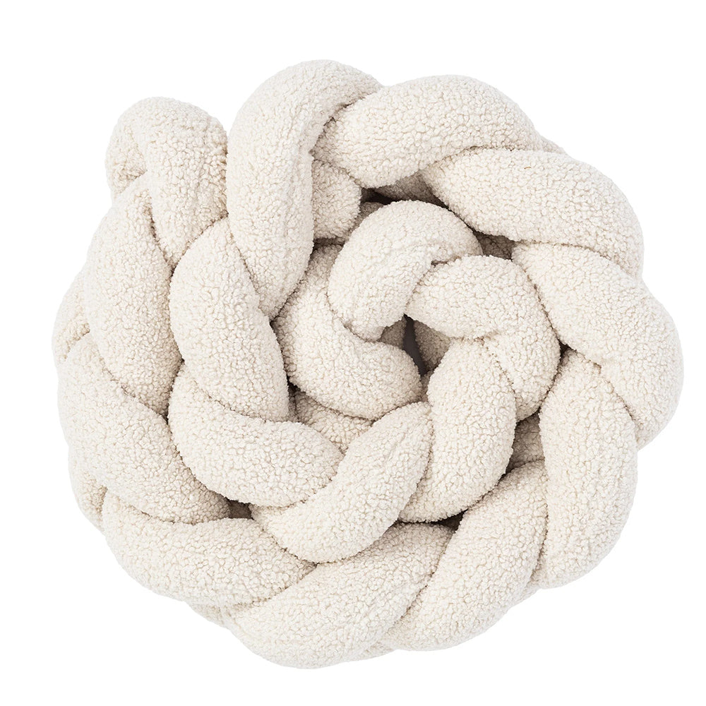 Design4Kids geflochtene Bettschlange Jewel aus Teddy-Stoff (1,50 - 3,00 m)