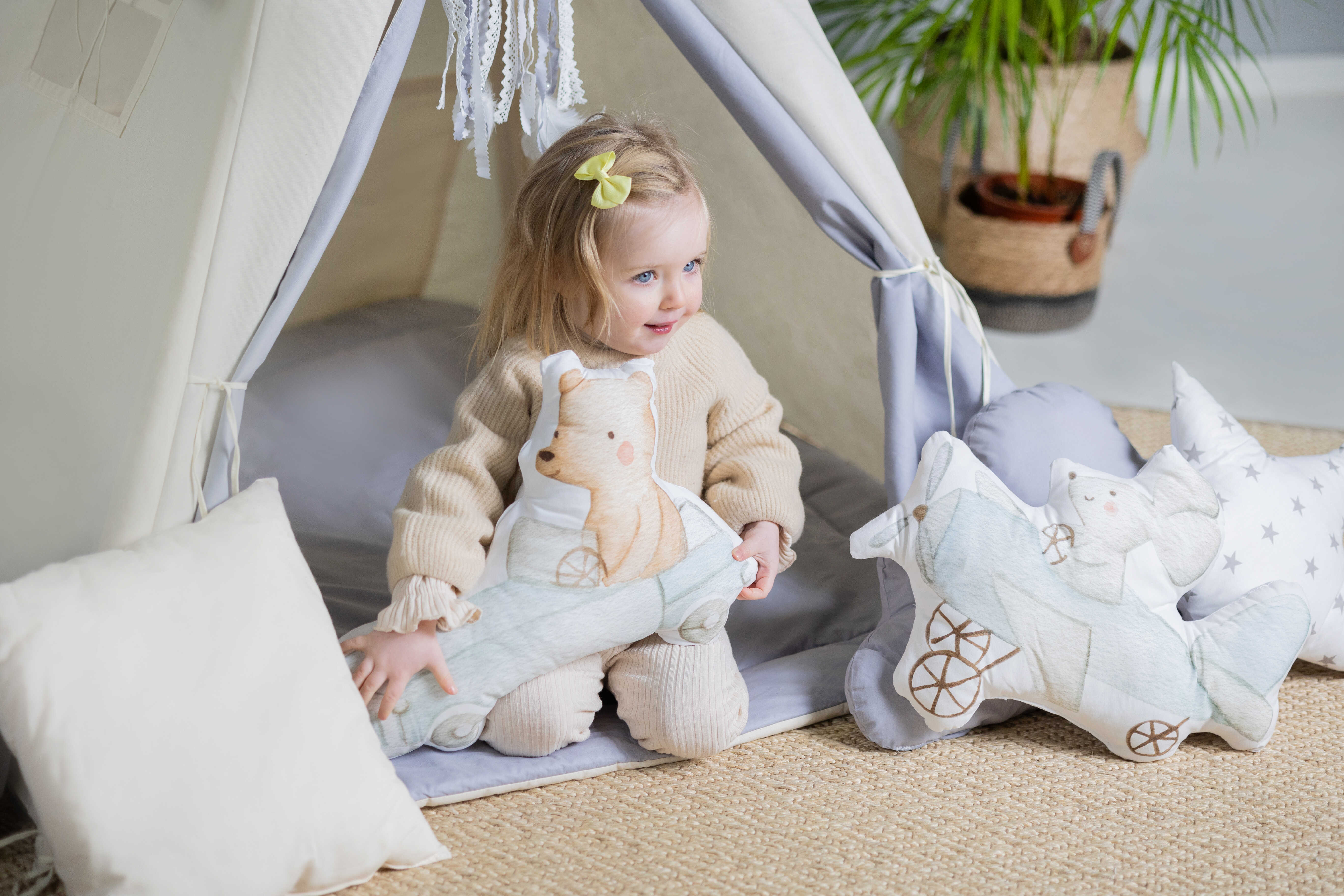 Design4Kids Tipi-Zelt XXL-Set Floppy Ear - beige