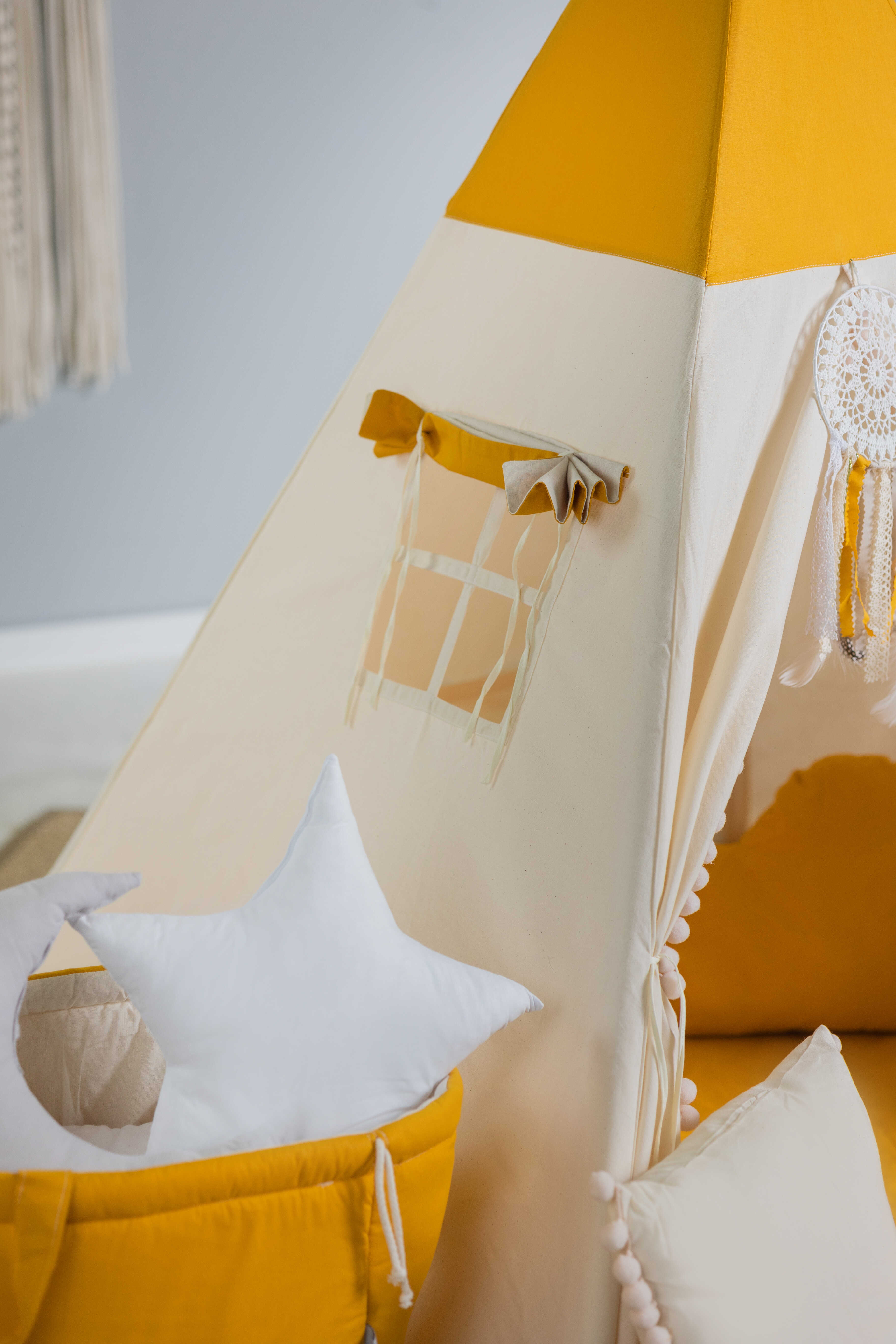 Design4Kids Tipi-Zelt L-Set Lovely Honey - beige
