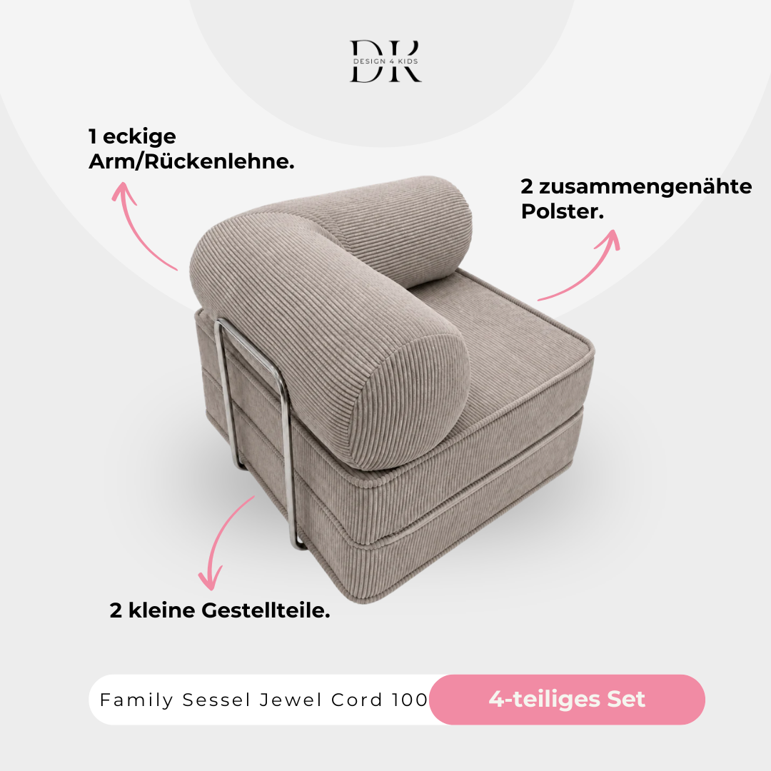 Design4Kids Family Sessel Jewel Cord 100
