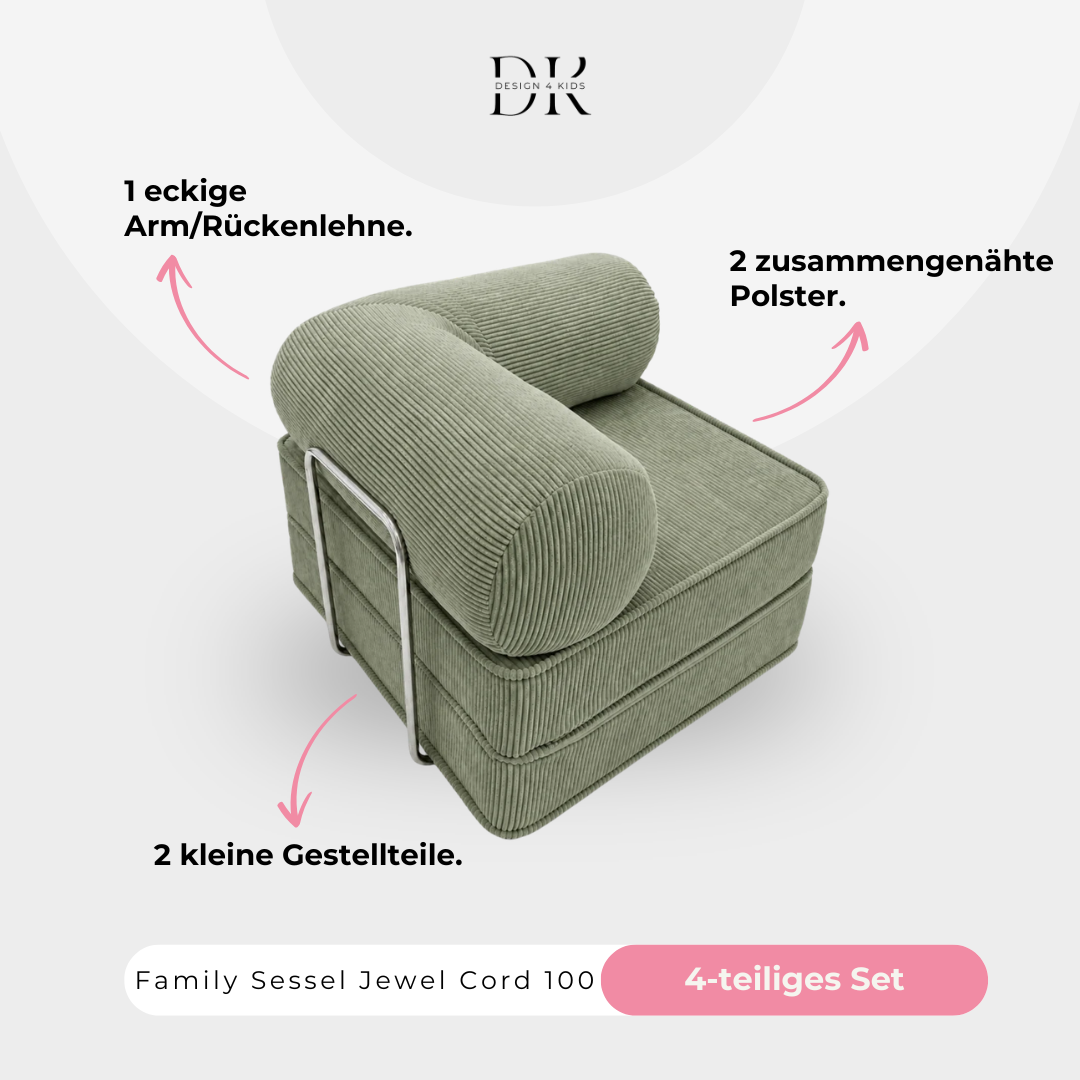 Design4Kids Family Sessel Jewel Cord 100
