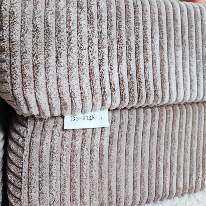 Design4Kids XXL Spielsofa Cord Grande - vintage rose