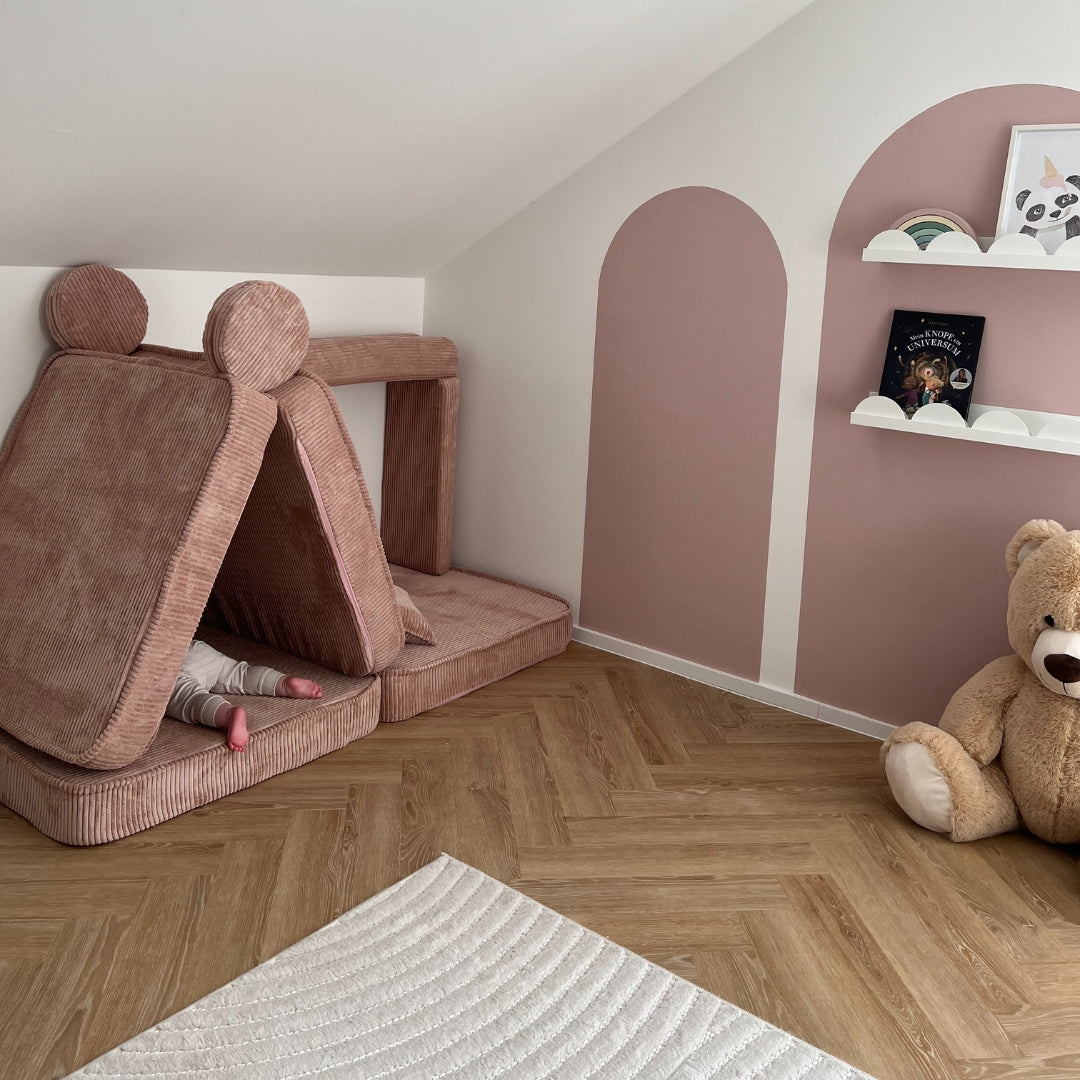 Design4Kids Spielsofa Jewel Cord - blushed rose