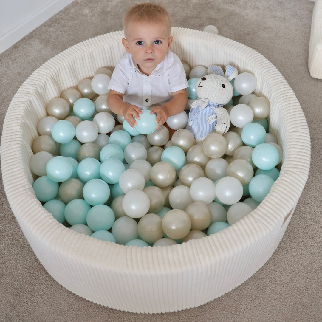 Design4Kids Bällebad Jewel 90x30cm Cord, 200 Bälle - eigene Farbauswahl