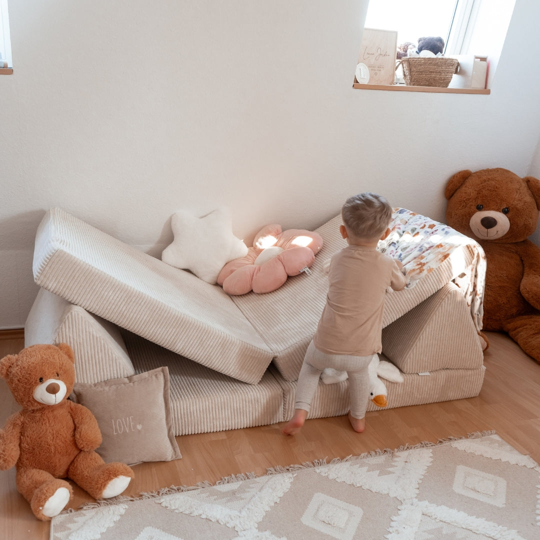 Design4Kids XXL Spielsofa Cord Grande Classic - vanilla beige