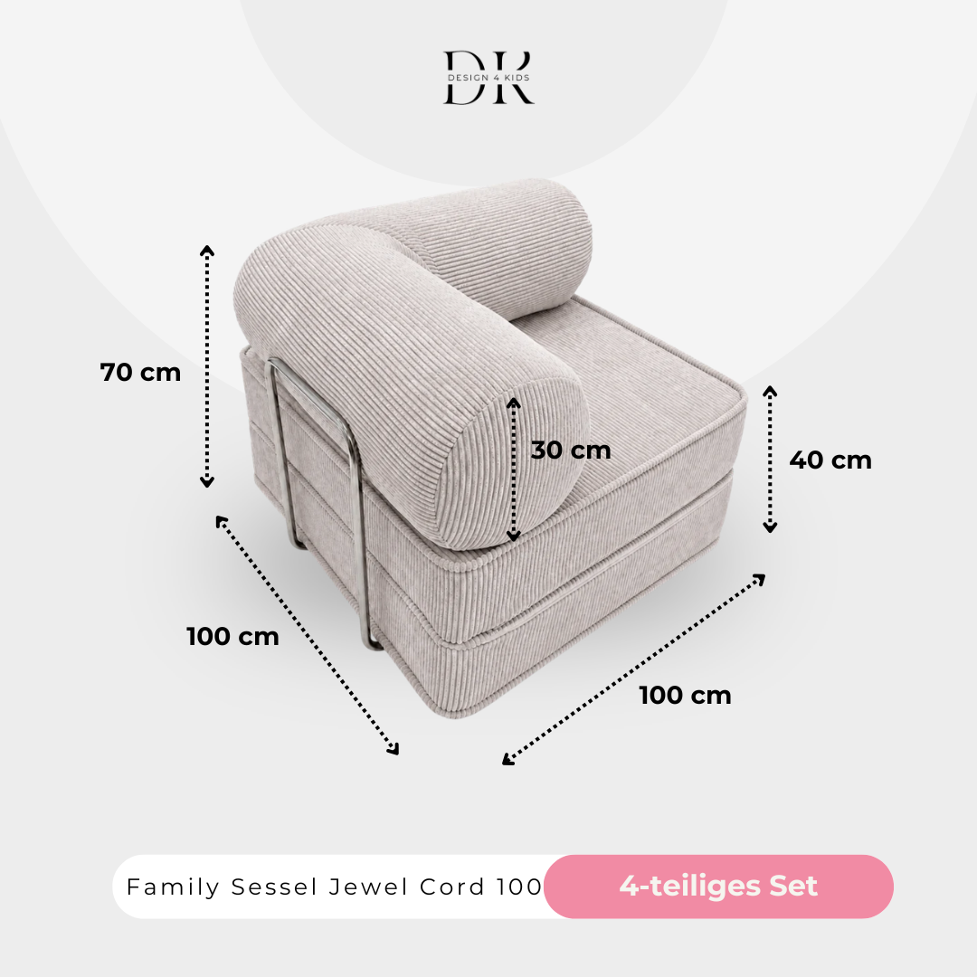 Design4Kids Family Sessel Jewel Cord 100