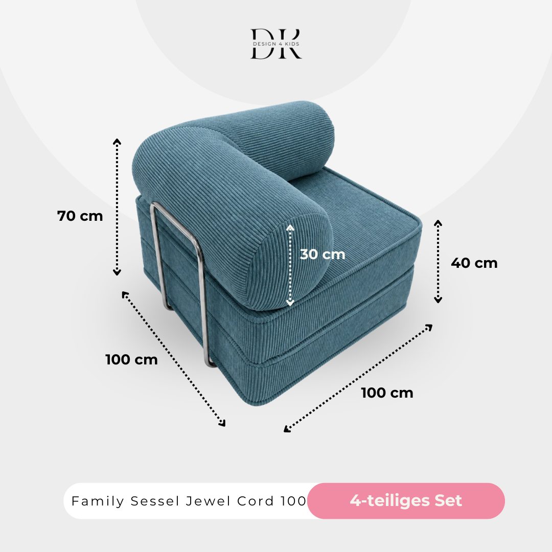 Design4Kids Family Sessel Jewel Cord 100