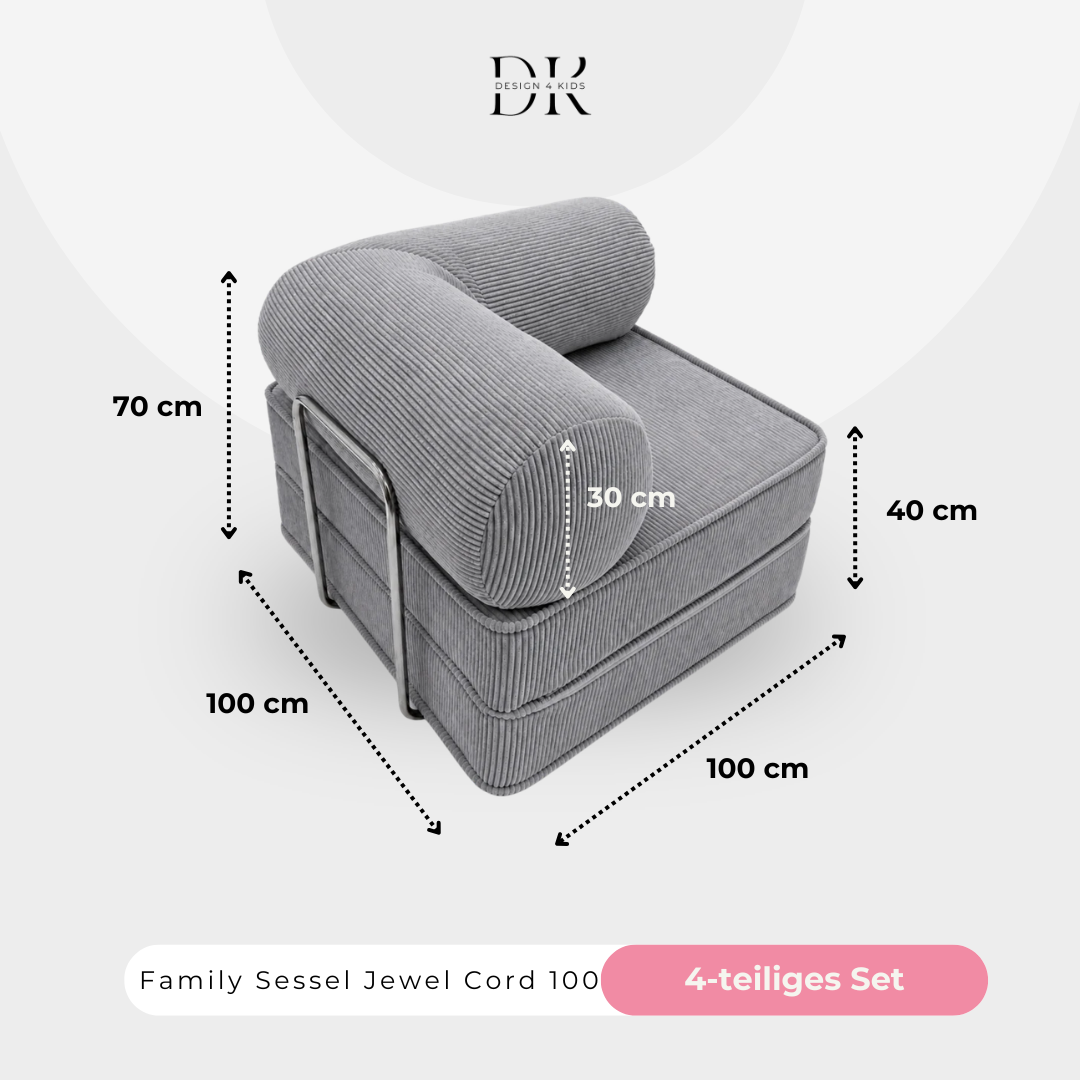 Design4Kids Family Sessel Jewel Cord 100