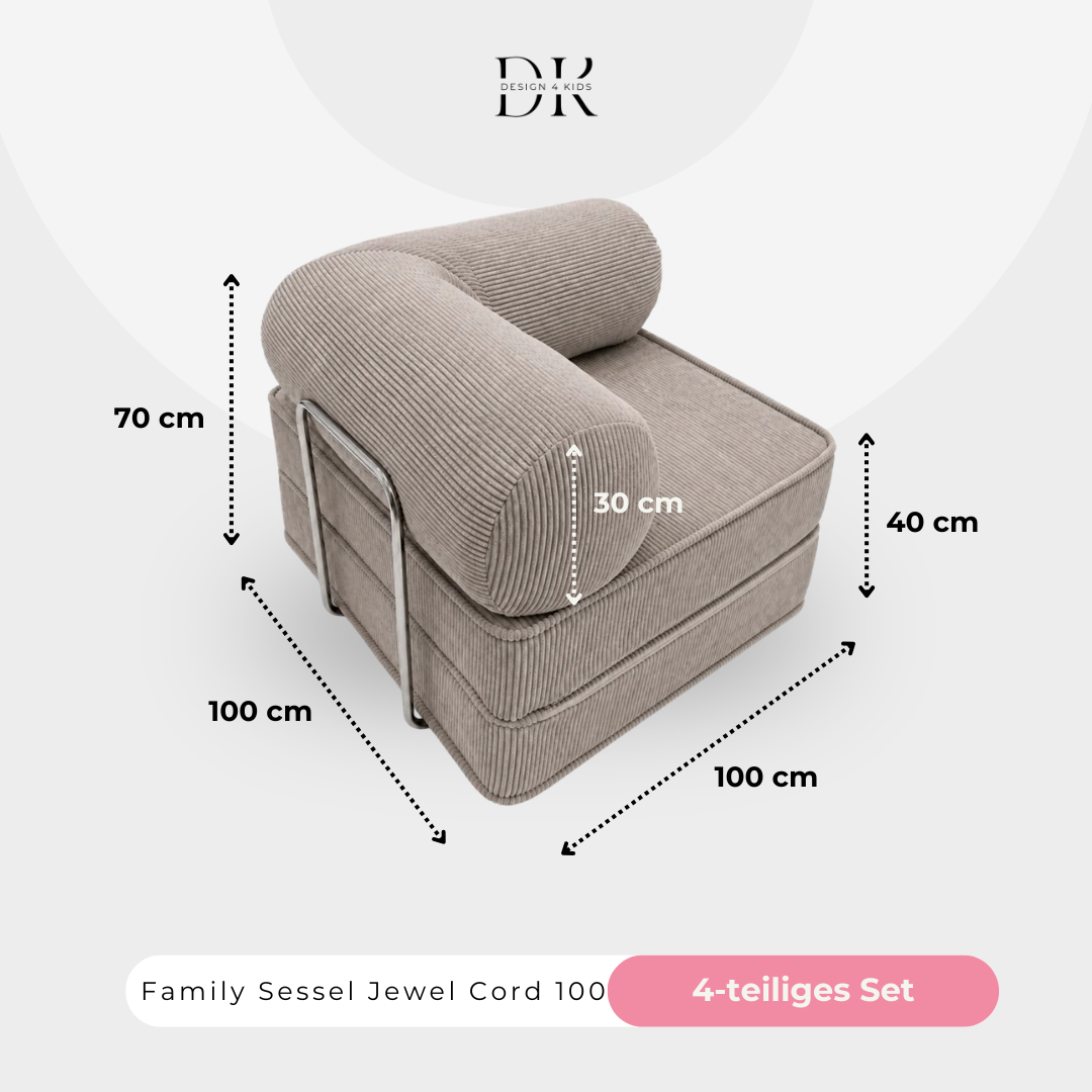Design4Kids Family Sessel Jewel Cord 100