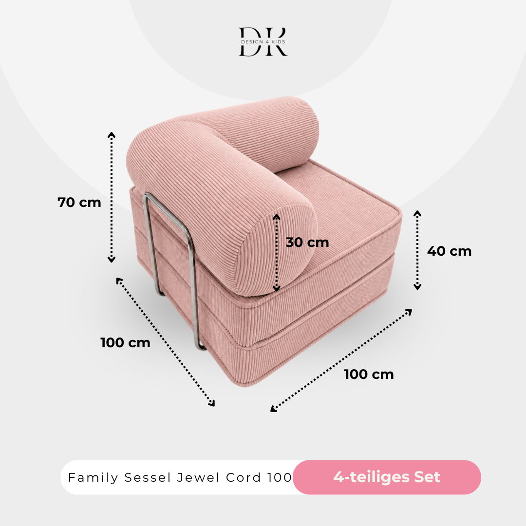 Design4Kids Family Sessel Jewel Cord 100
