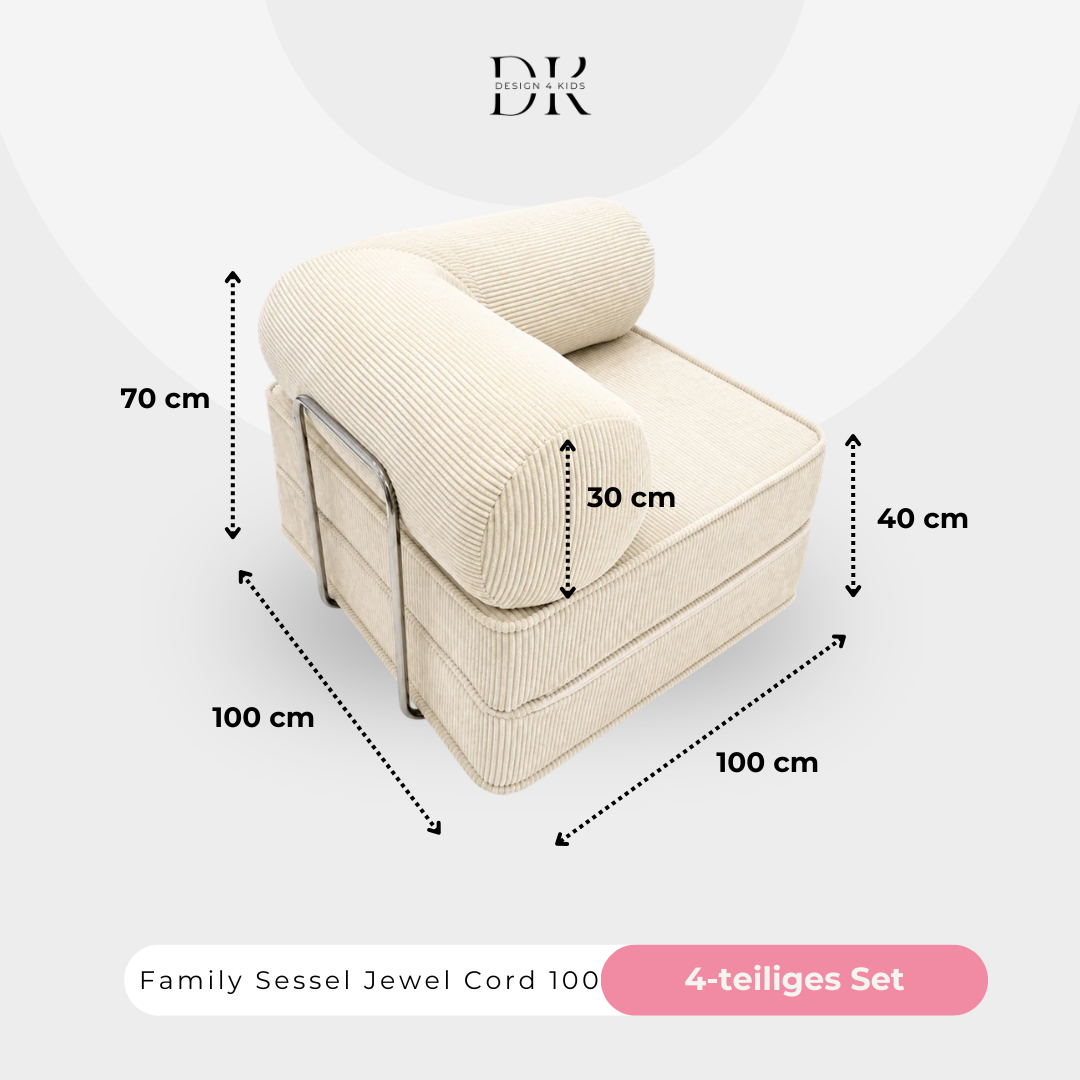 Design4Kids Family Sessel Jewel Cord 100