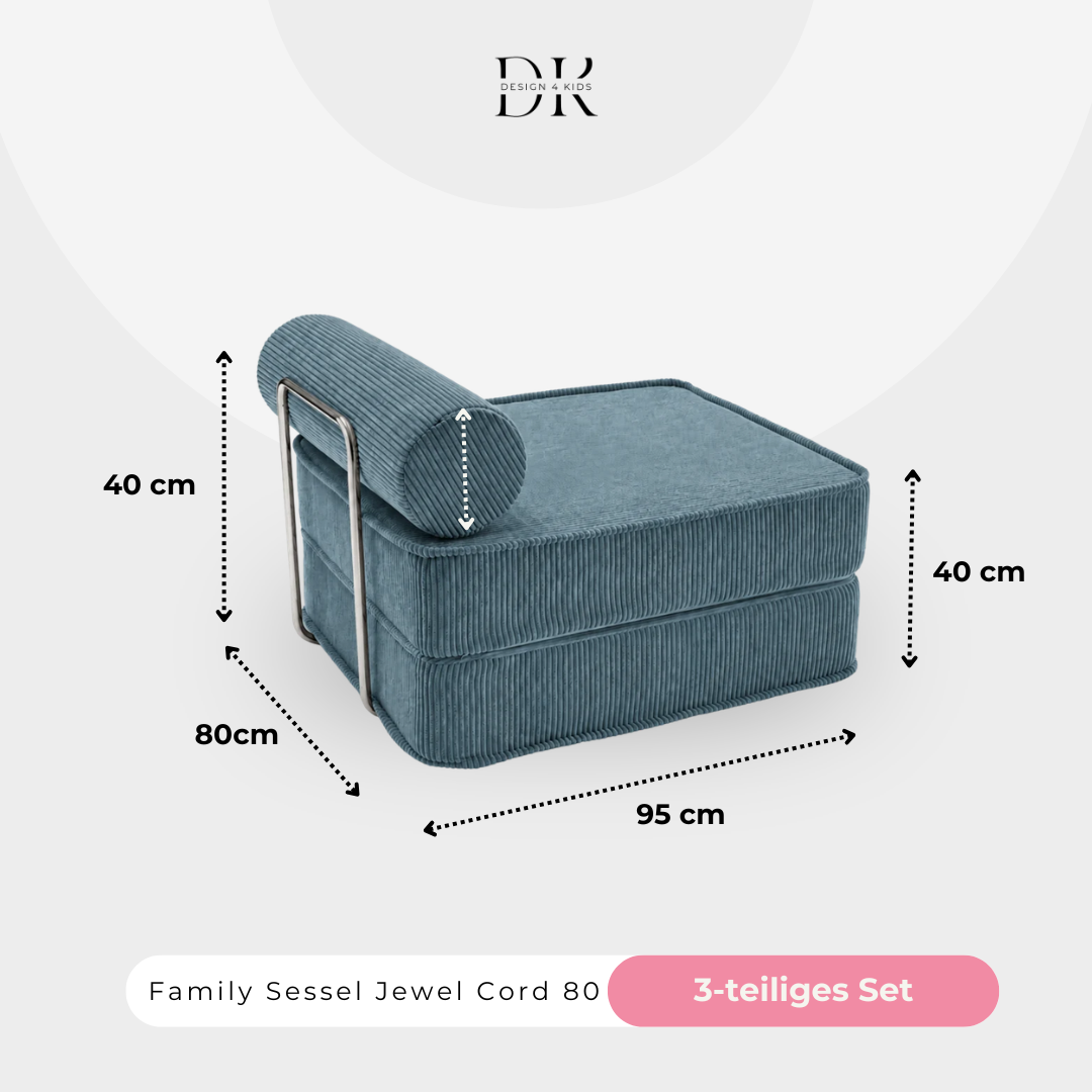 Design4Kids Family Sessel Jewel Cord 80