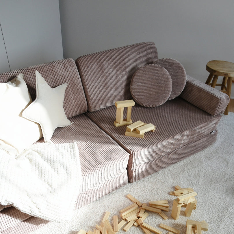 Design4Kids XXL Spielsofa Cord Grande - vintage rose
