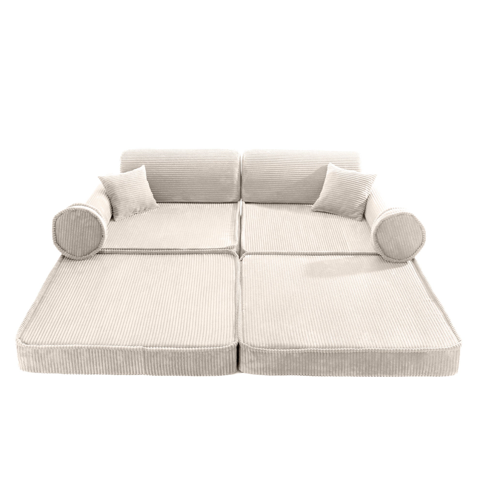 Design4Kids Spielsofa Jewel Cord - almond beige