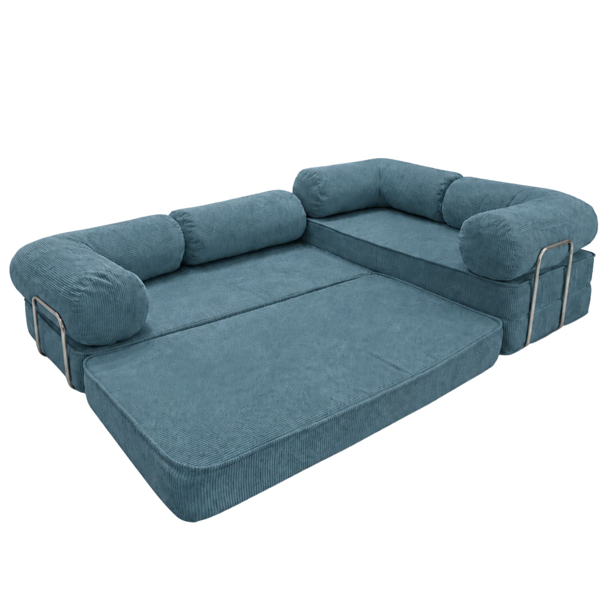 Design4Kids Family Ecksofa 3-Sitzer Jewel Cord Corner 300