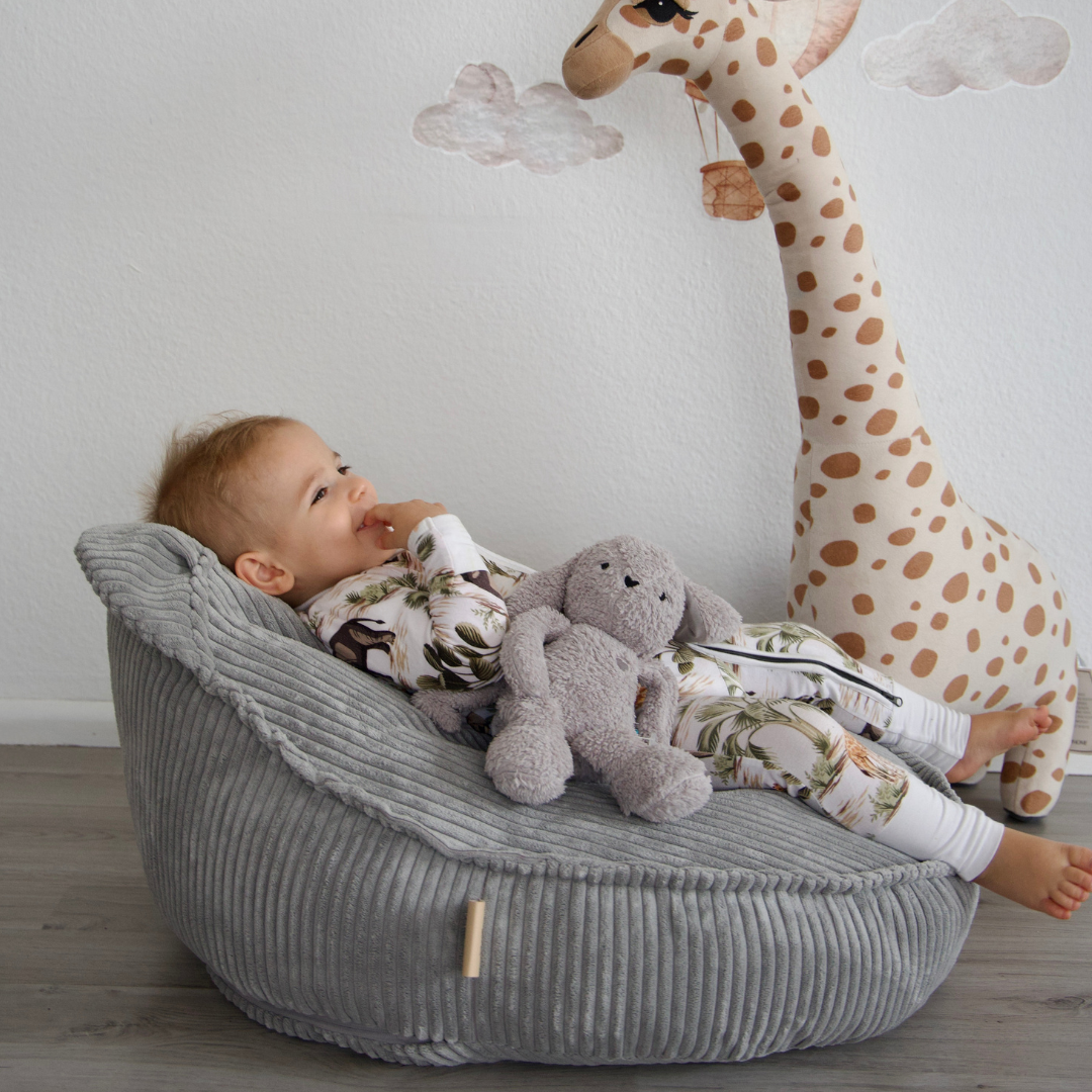 Design4Kids Kinder-Sitzsack Jewel Cord im Bär-Design