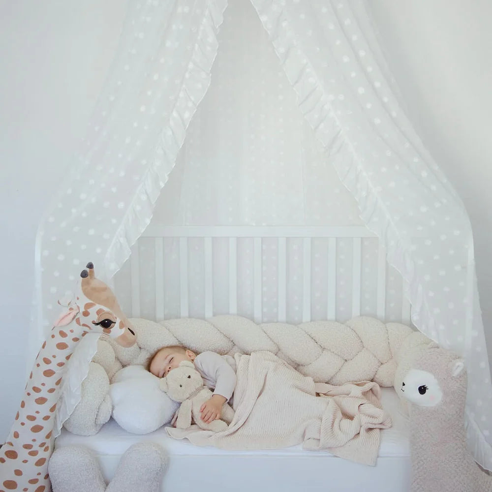 Design4Kids geflochtene Bettschlange Jewel aus Teddy-Stoff (1,50 - 3,00 m)