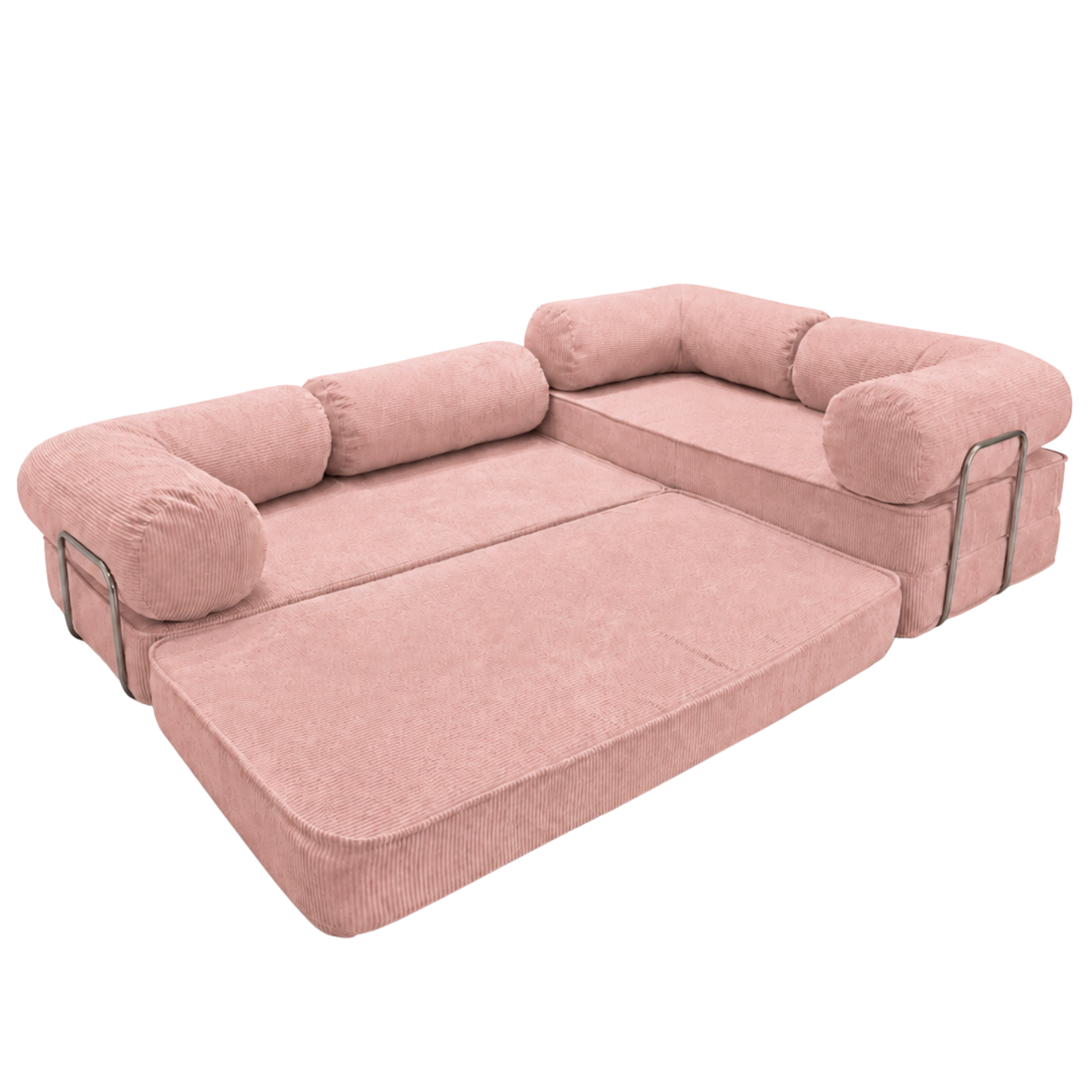 Design4Kids Family Ecksofa 3-Sitzer Jewel Cord Corner 300