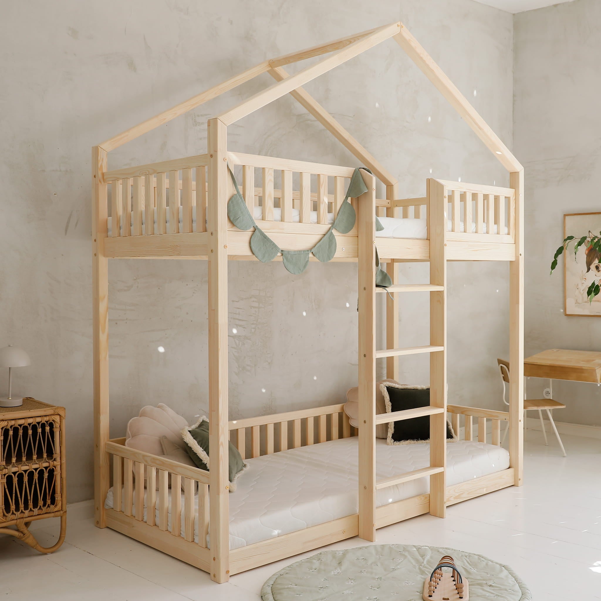 Design4kids Etagenbett Oasi Pro - 190x90 Naturholz