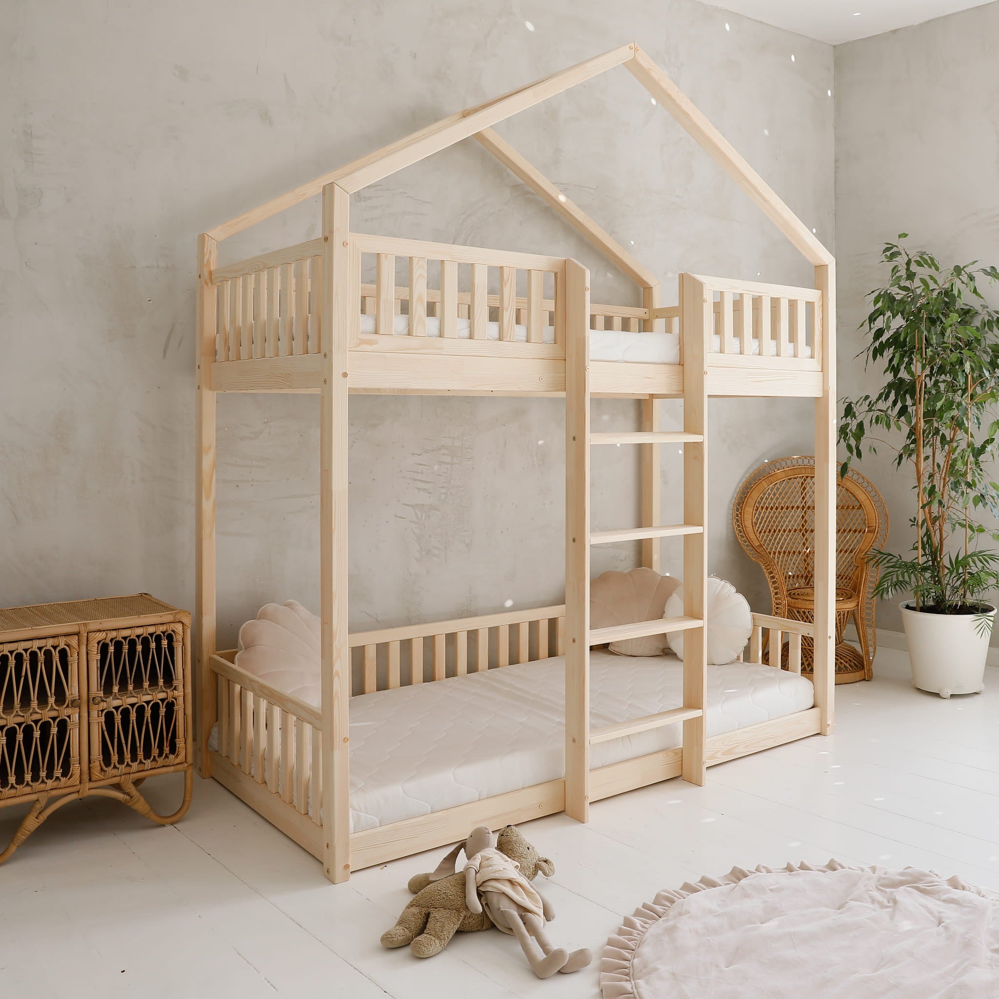 Design4kids Etagenbett Oasi Pro - 190x90 Naturholz