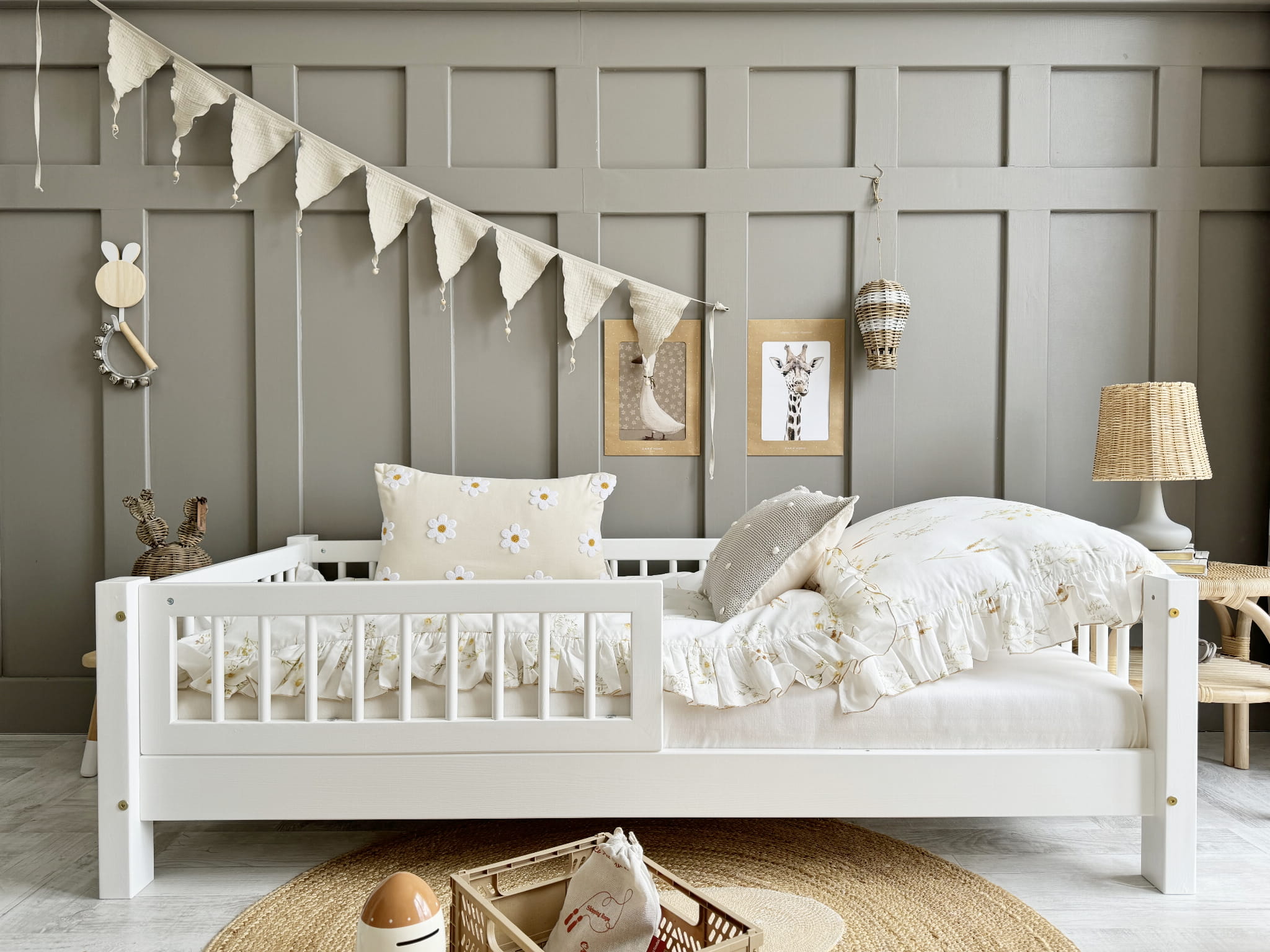 Design4kids Kinderbett Stellina Komfort - 190x90 Weiß