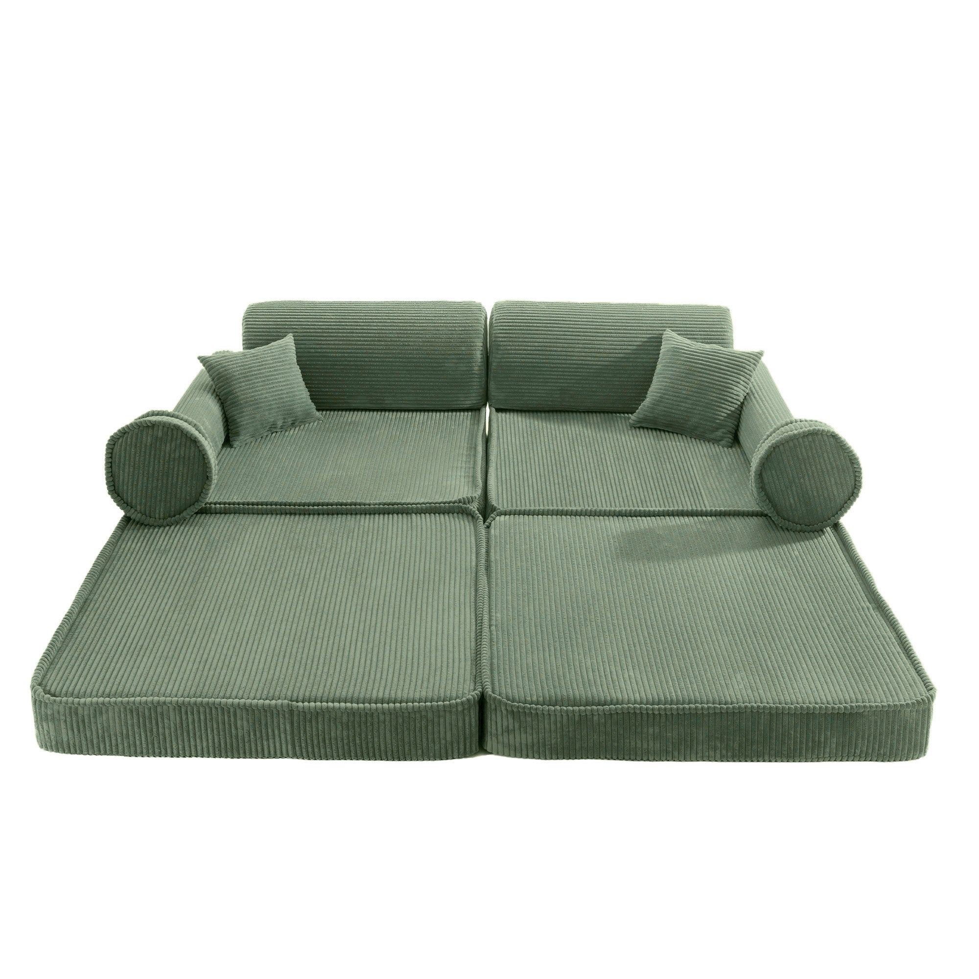 Design4Kids Spielsofa Jewel Cord - classic olive