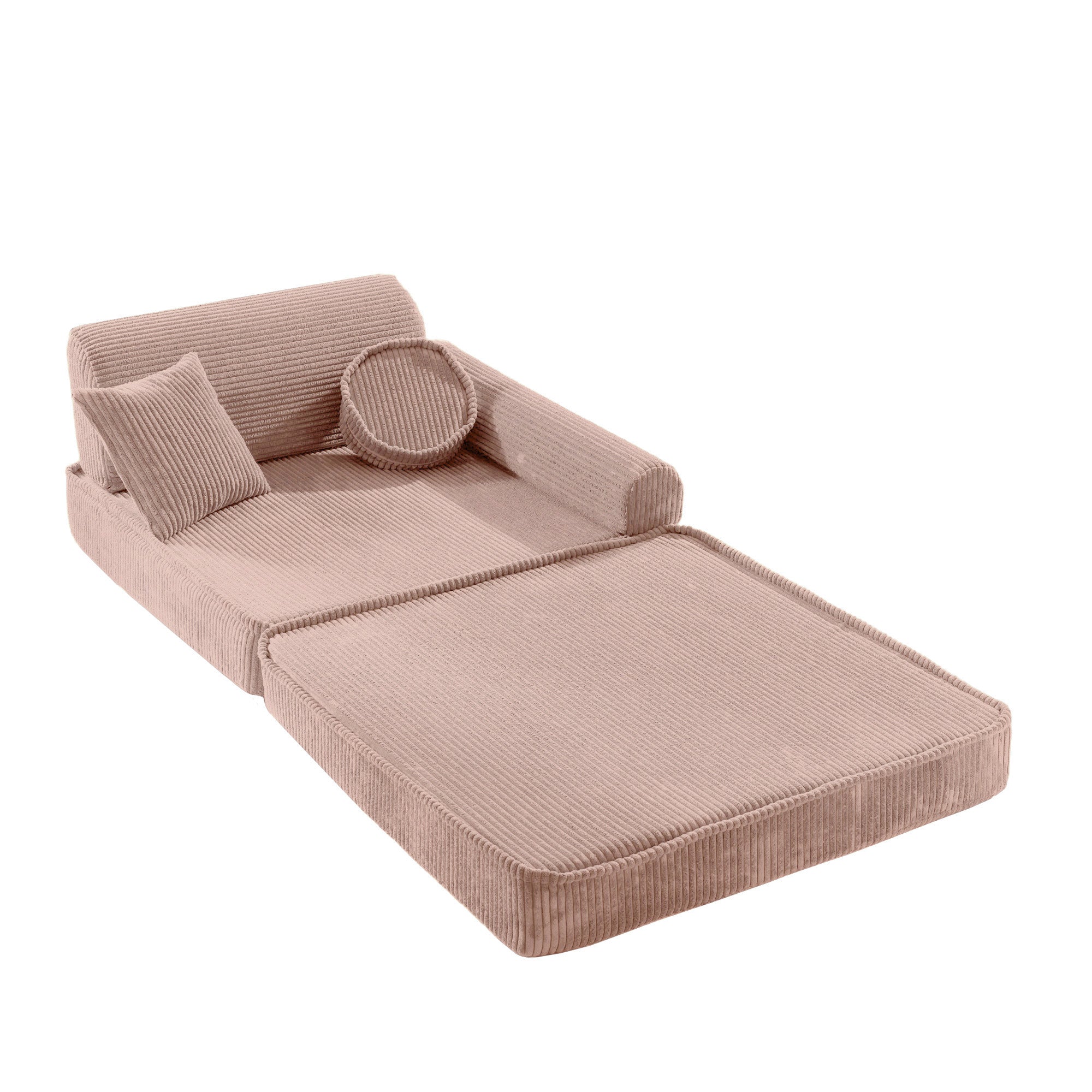 Design4Kids Spielsofa Jewel Cord - blushed rose