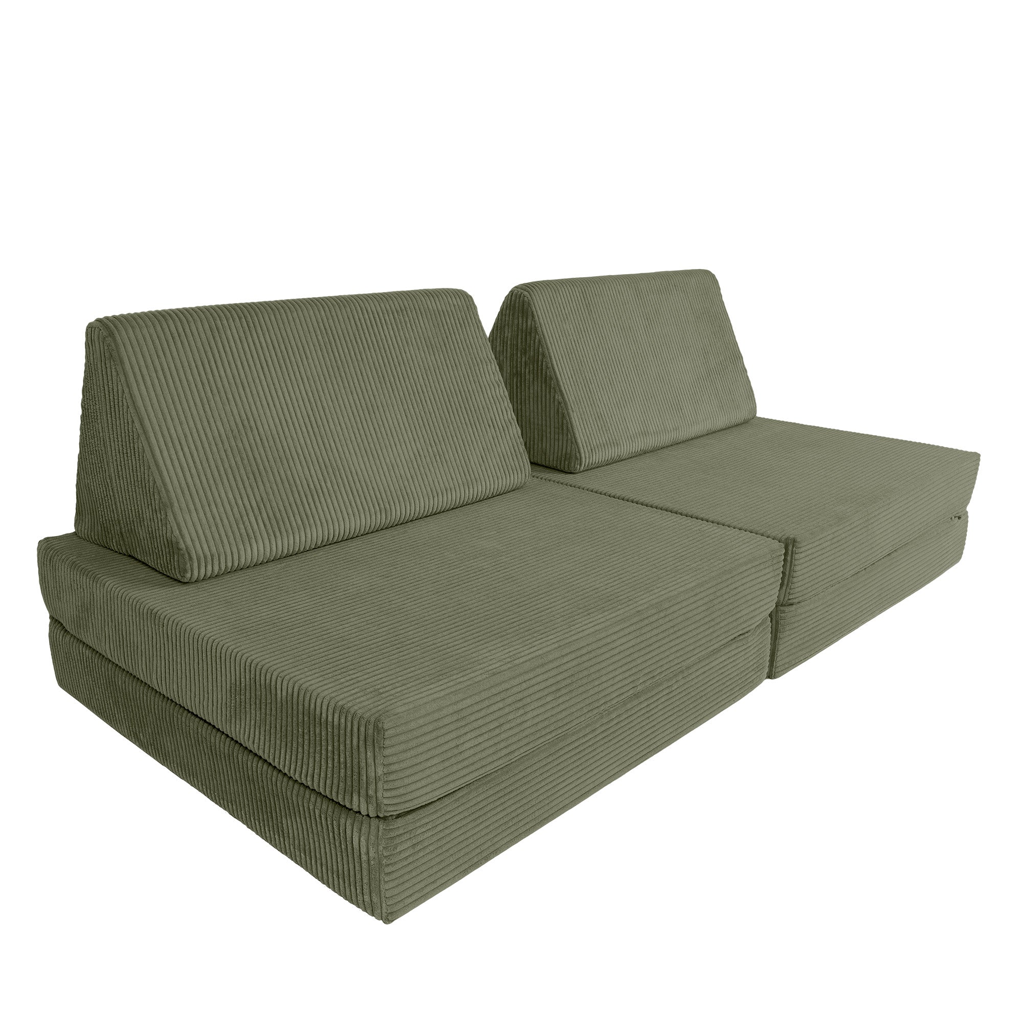 Design4Kids Spielsofa Cord Mini Grande Classic - pine olive
