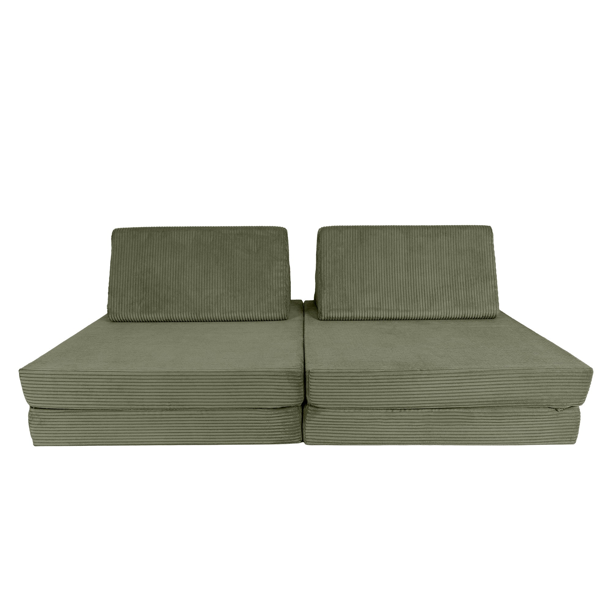 Design4Kids Spielsofa Cord Mini Grande Classic - pine olive