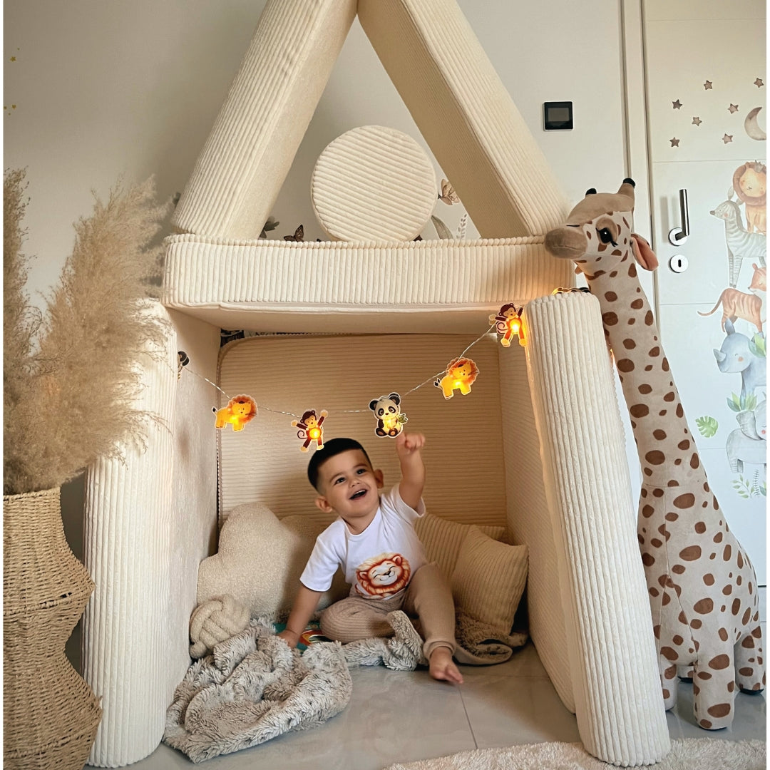 Design4Kids Spielsofa Jewel Cord - almond beige