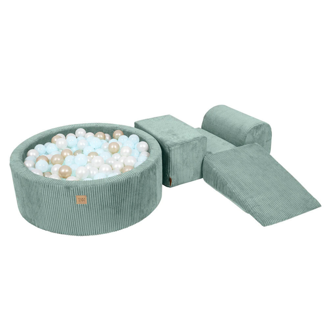 Design4Kids Schaumspielset Jewel Cord mit Bällebad, 200 Bälle - eigene Farbauswahl