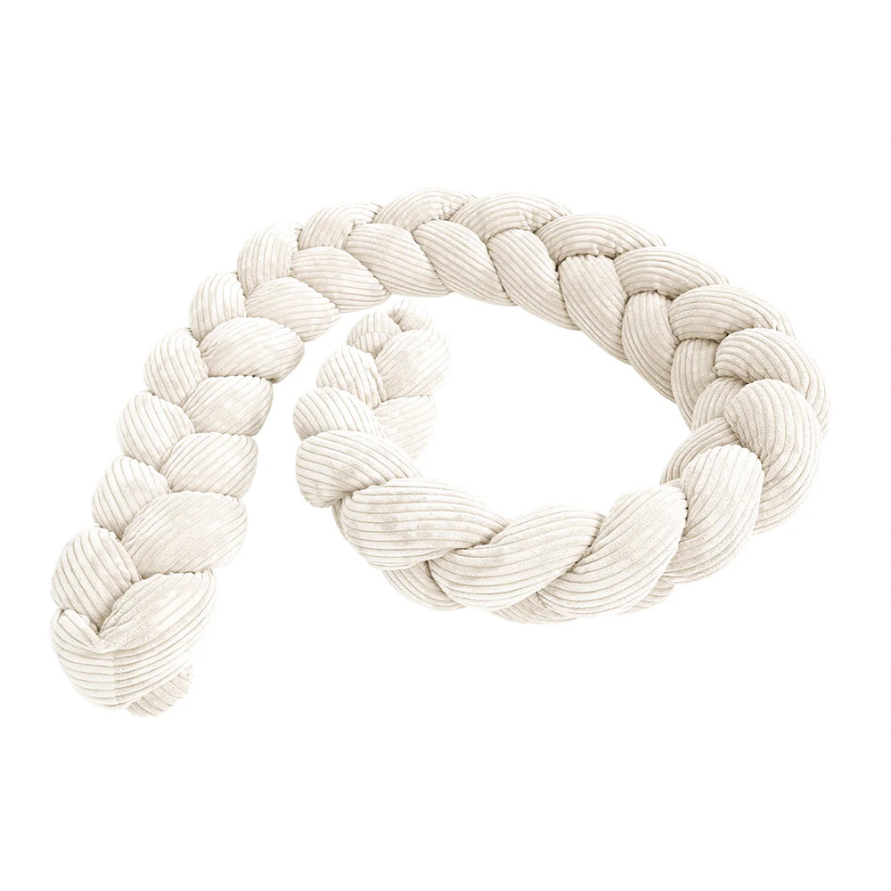 Design4Kids geflochtene Bettschlange Jewel aus Cord-Stoff (1,50 - 3,00 m)