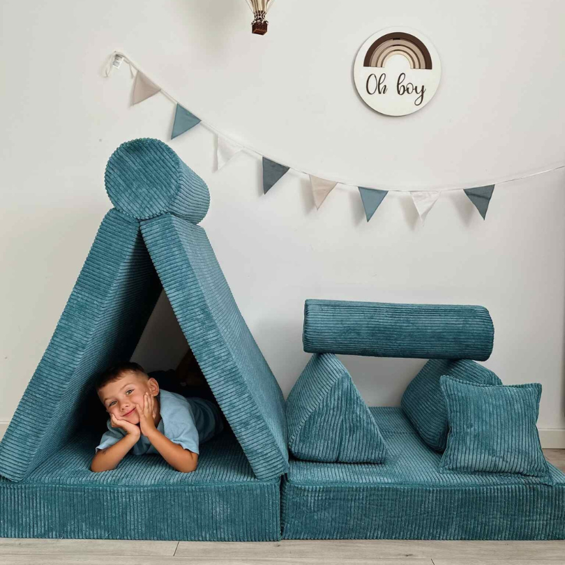 Design4Kids XL Spielsofa Cord Puero