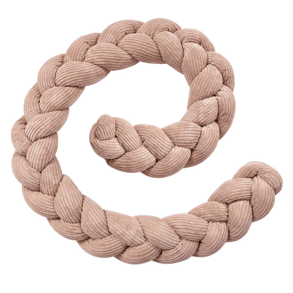 Design4Kids geflochtene Bettschlange Jewel aus Cord-Stoff (1,50 - 3,00 m)