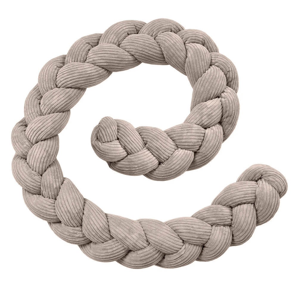 Design4Kids geflochtene Bettschlange Jewel aus Cord-Stoff (1,50 - 3,00 m)