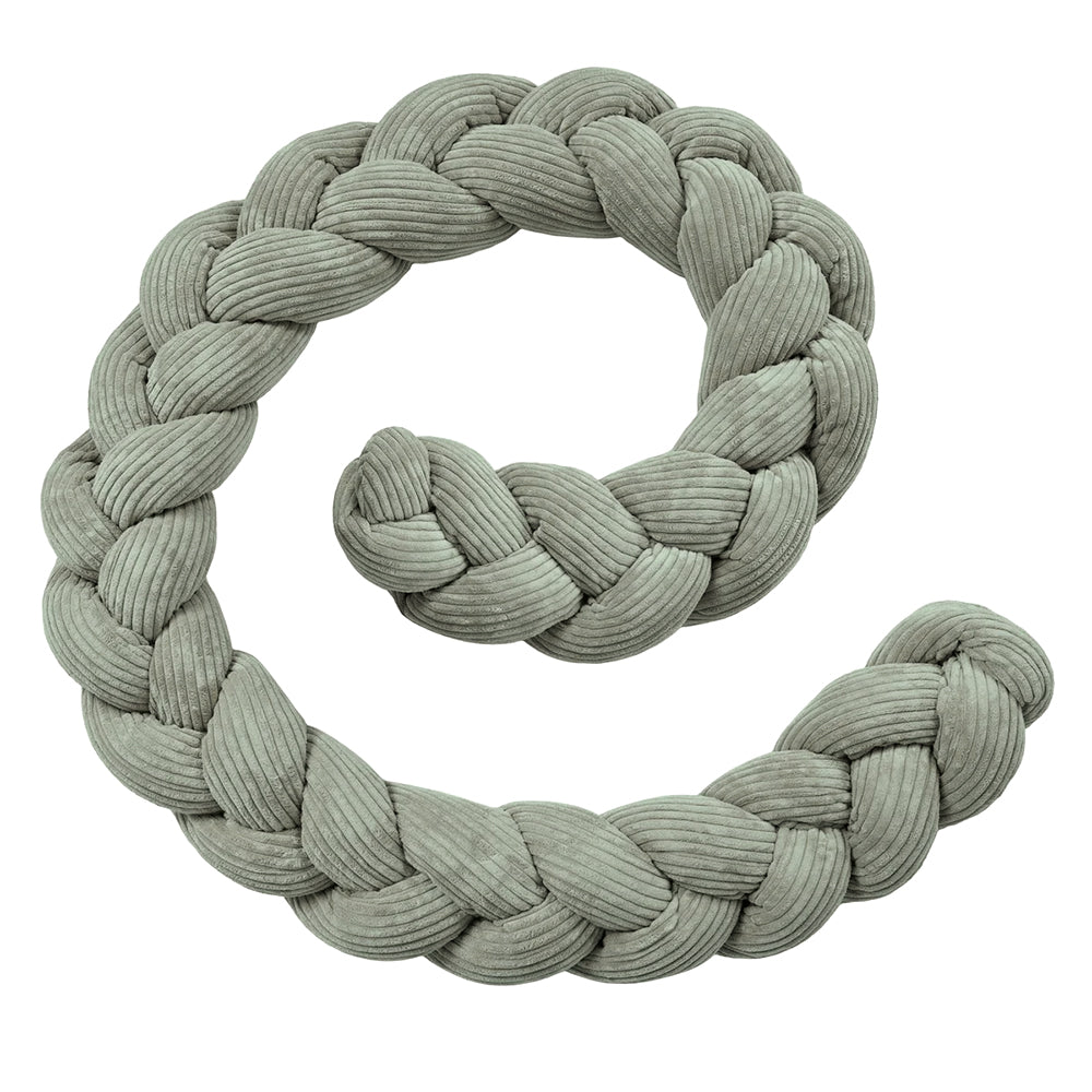 Design4Kids geflochtene Bettschlange Jewel aus Cord-Stoff (1,50 - 3,00 m)