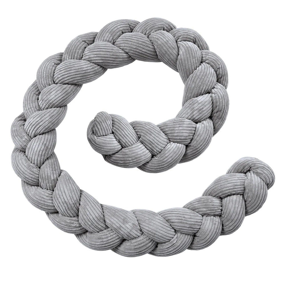 Design4Kids geflochtene Bettschlange Jewel aus Cord-Stoff (1,50 - 3,00 m)