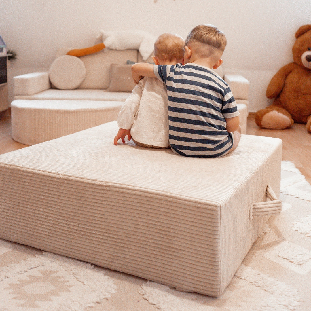 Design4Kids XXL Hüpfpolster Cord Grande - 86x86 cm