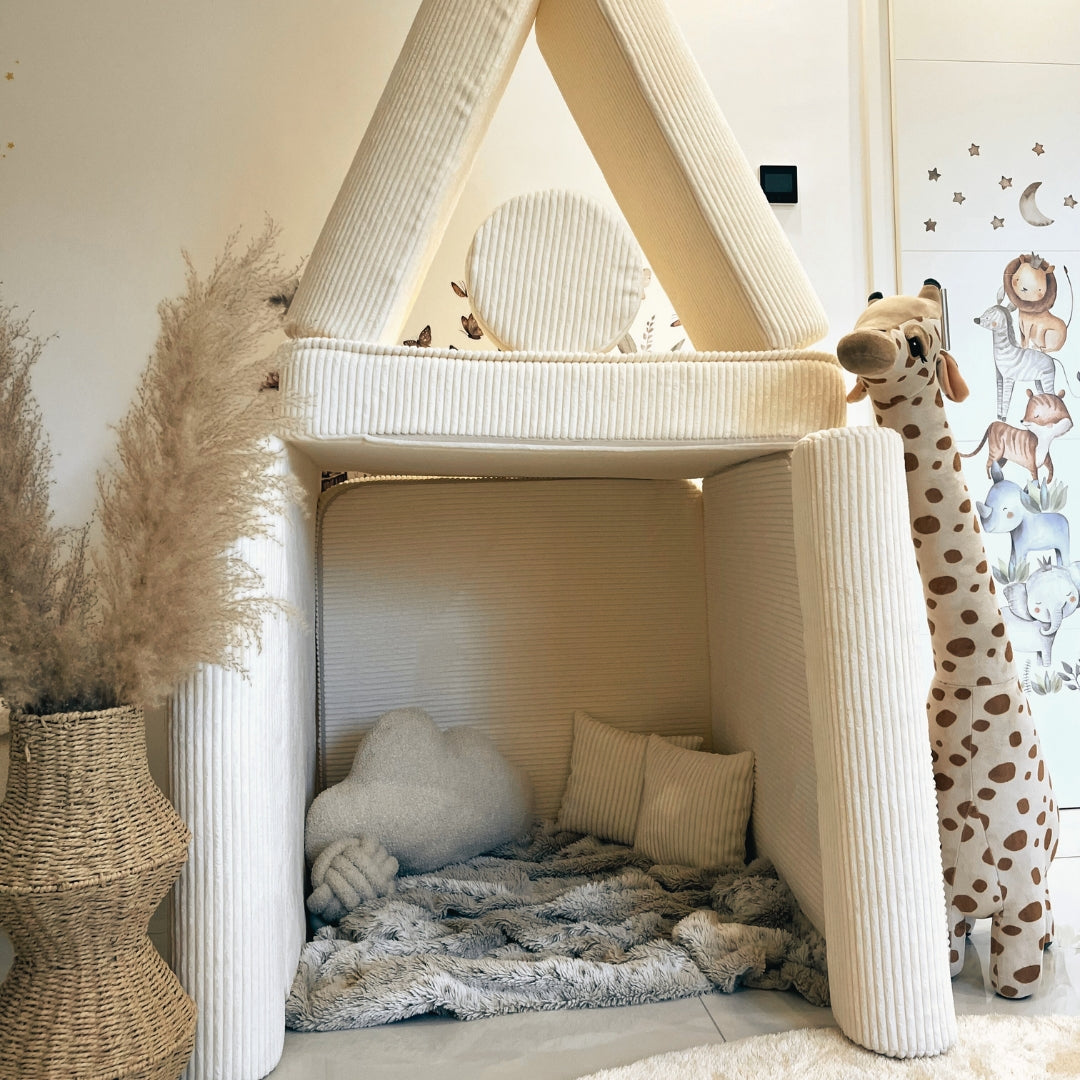 Design4Kids Spielsofa Jewel Cord - almond beige